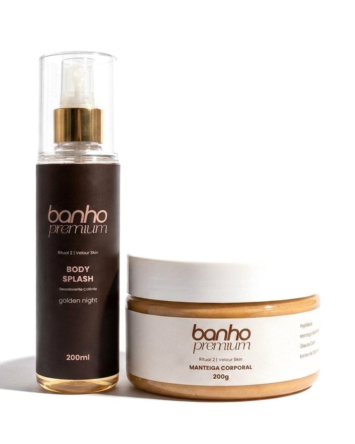 Kit Pós Banho Premium Golden Night — foto de estúdio